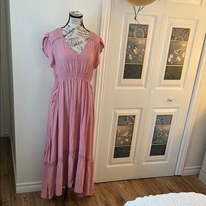 Chic Pink Maxi Dress